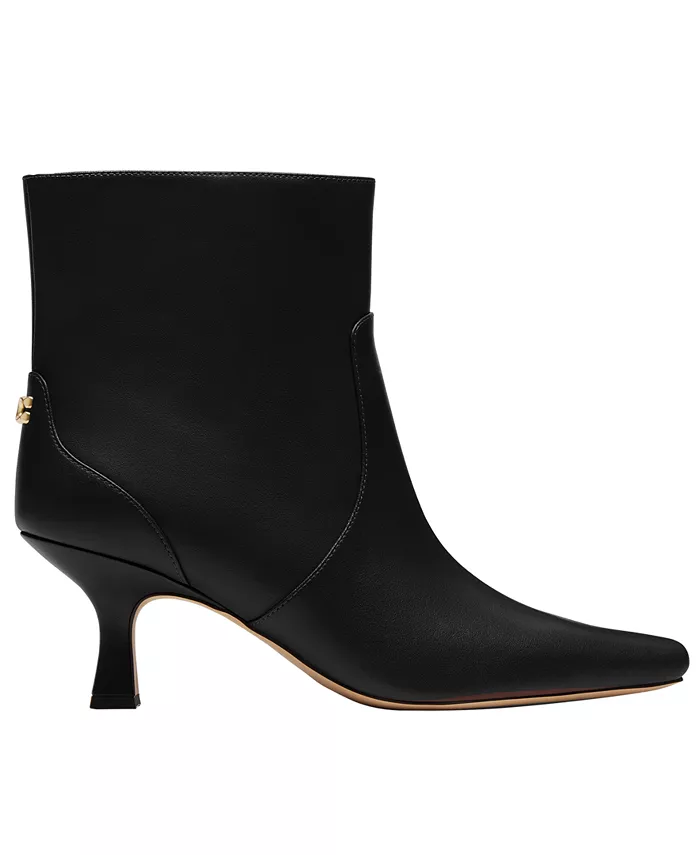 Женские ботинки на изящном каблуке kitten heel Coach, черный — фото 2