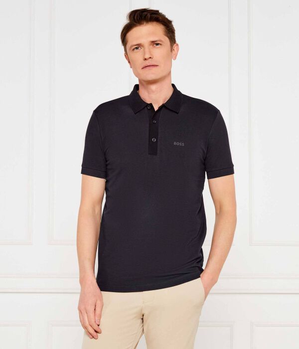 

Рубашка поло Slim fit Boss Green, черный