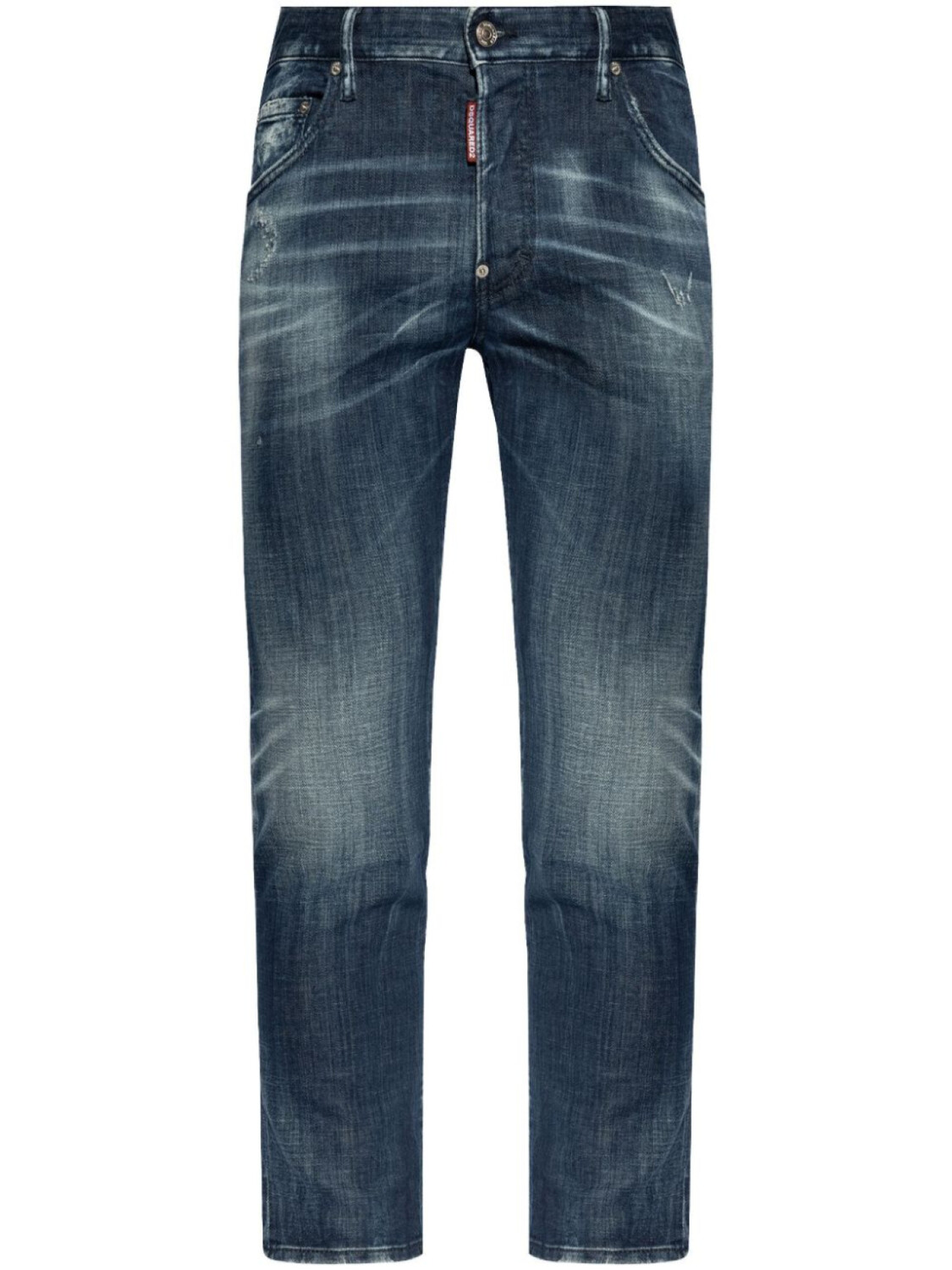 

DSQUARED2 джинсы скинни с эффектом потертости, синий