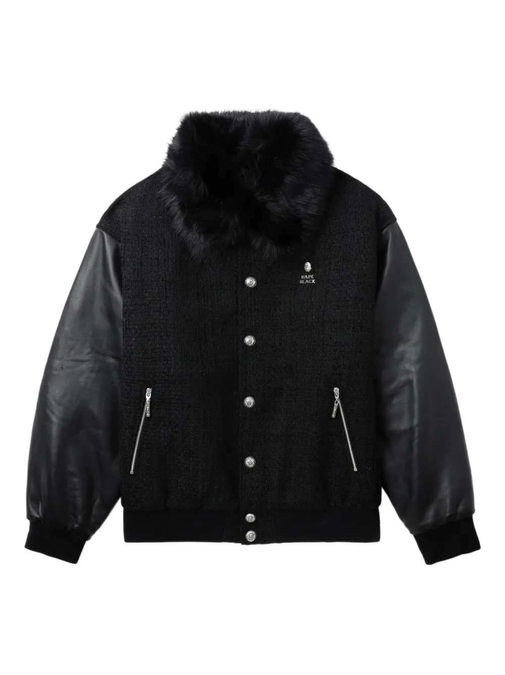 

Бомбер с отделкой на воротнике BAPE BLACK *A BATHING APE, черный