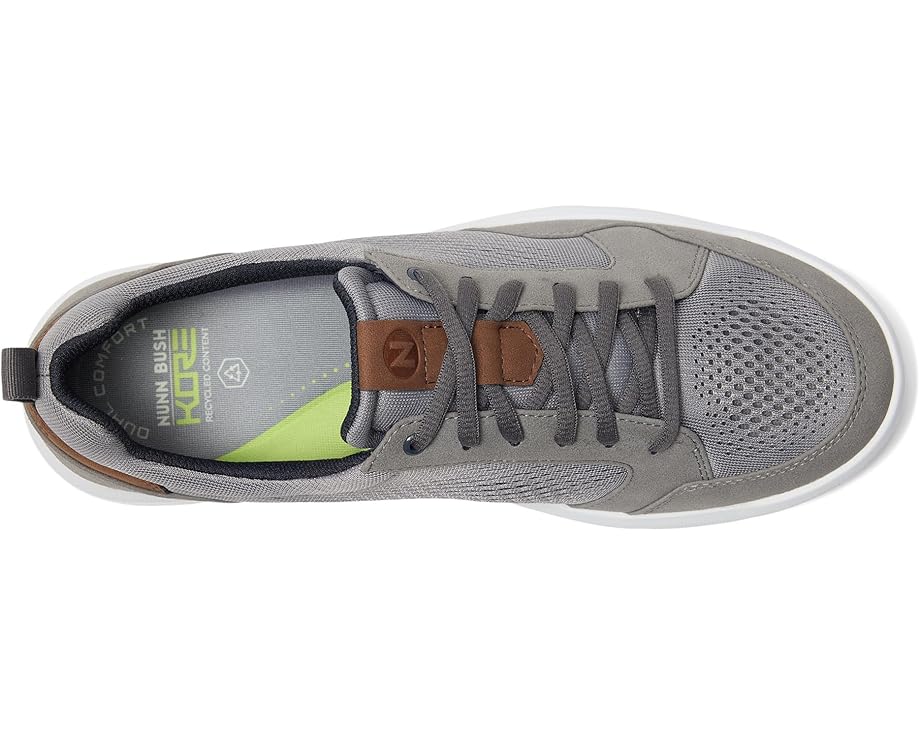 Мужские оксфорды Nunn Bush Kore City Rally Oxford Mesh Athletic Style Moccasin Toe U-Bal Lightweight Lace-Up, Gray — фото 2