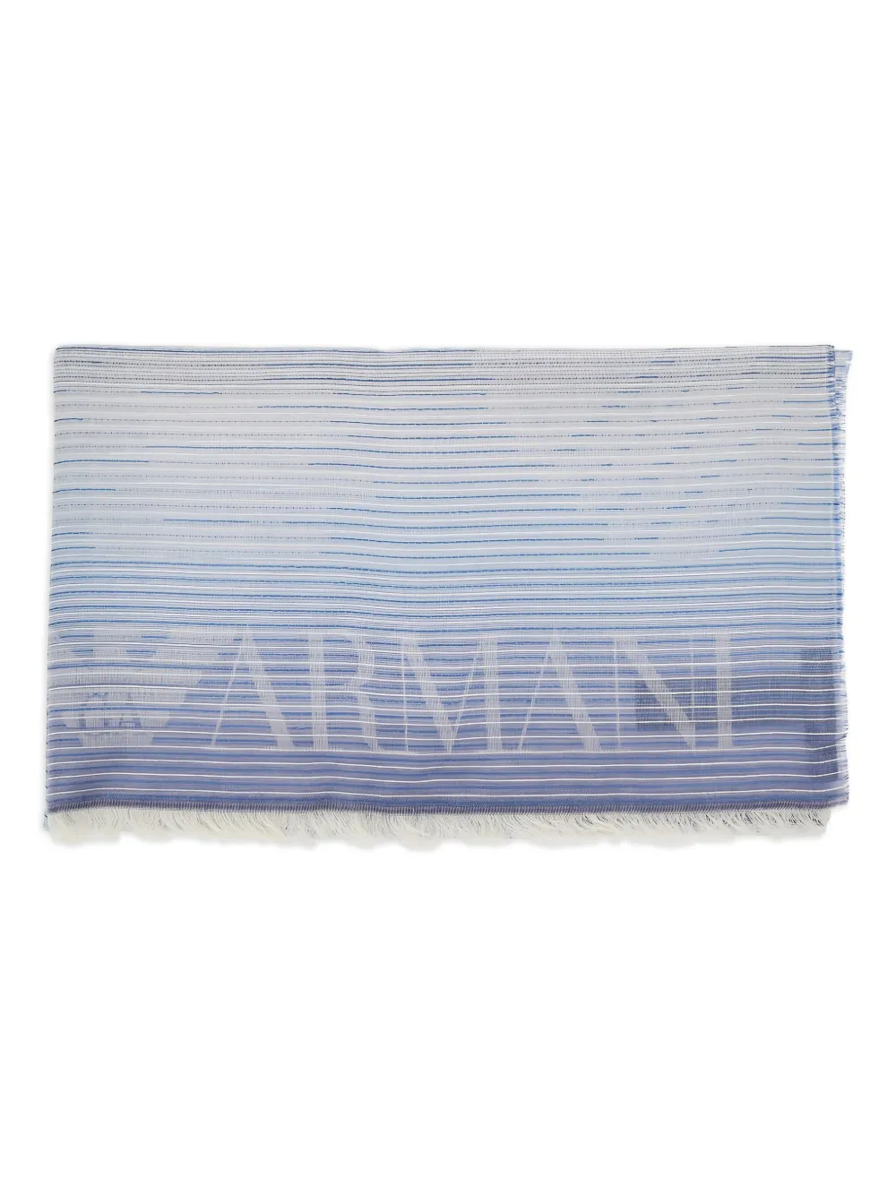 

Шарф из смесового хлопка EMPORIO ARMANI, синий