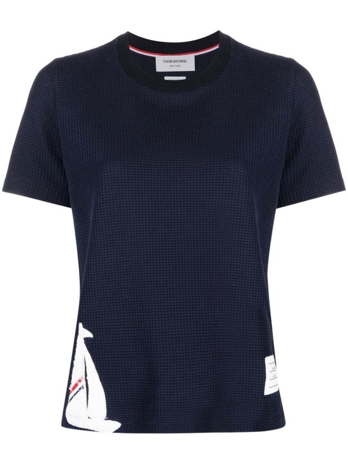 

Футболка с нашивкой Thom Browne, синий