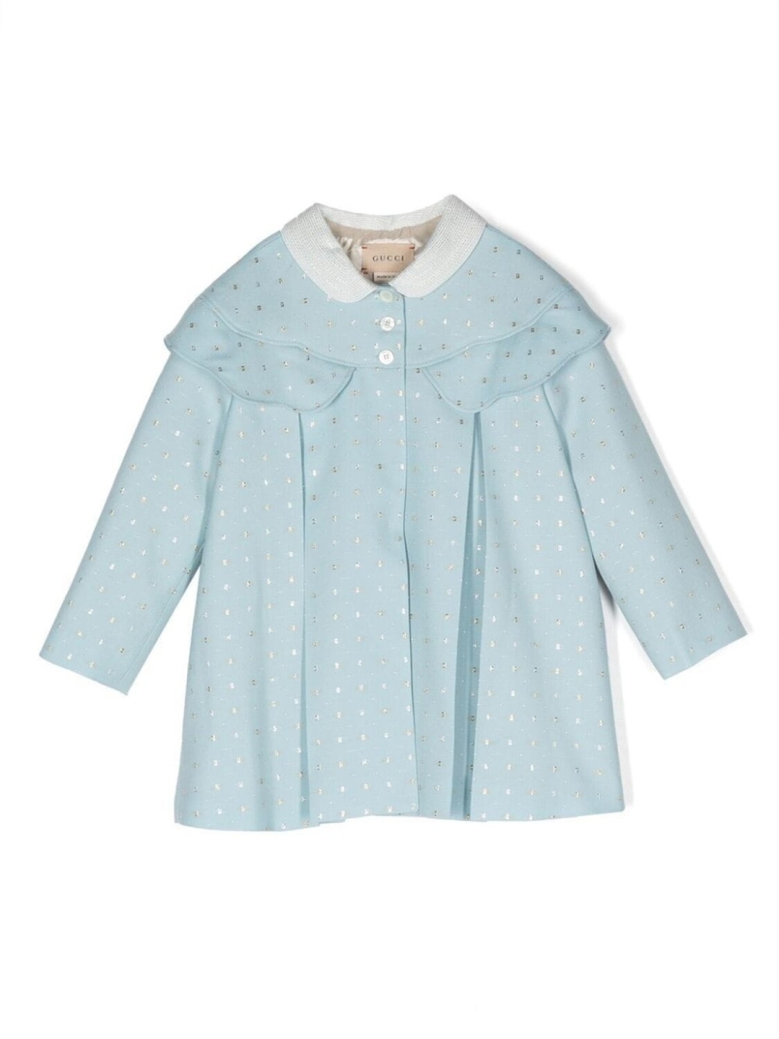 

Gucci Kids пальто с логотипом Double G, синий