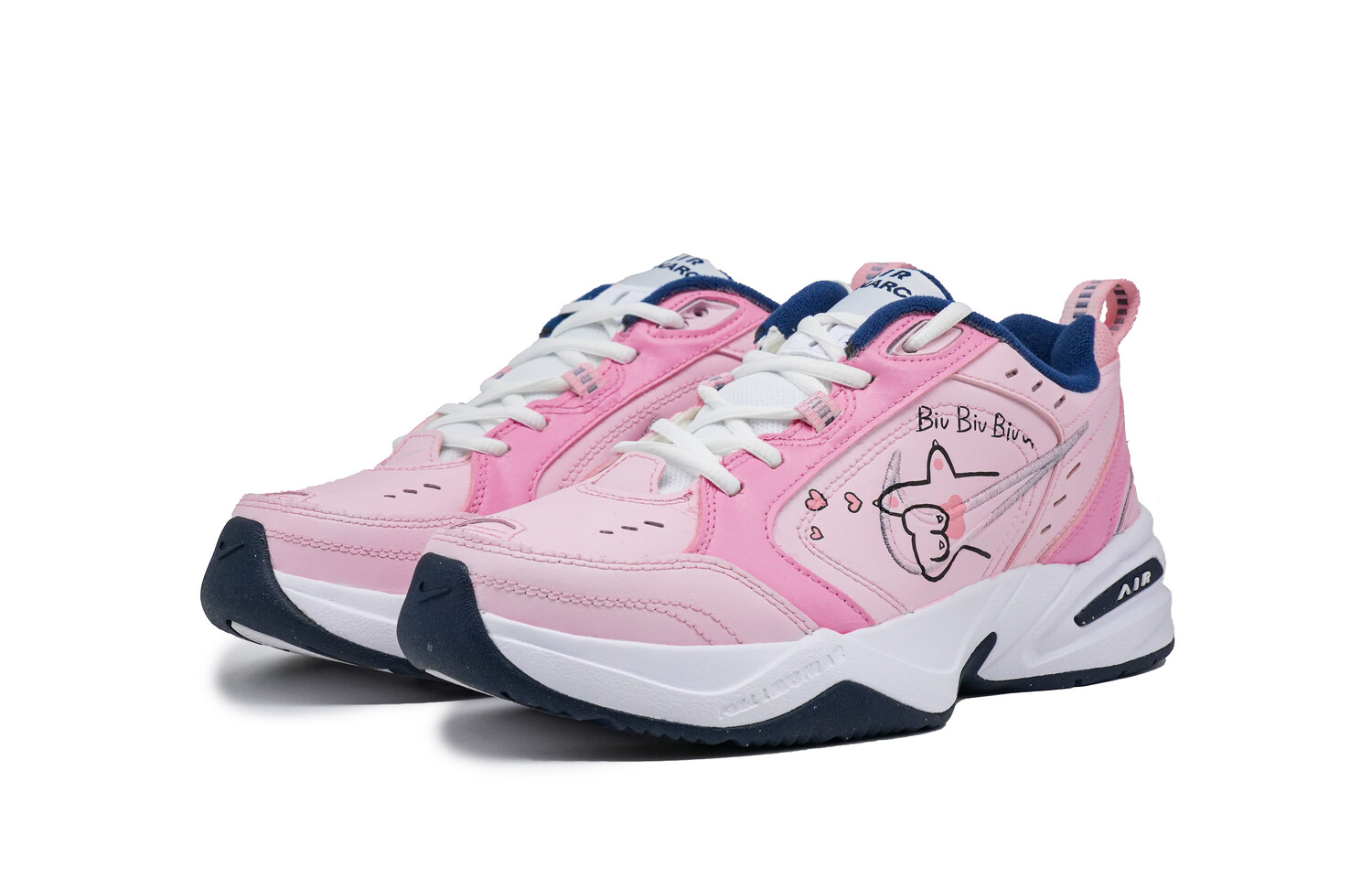 

Кроссовки Nike Air Monarch 4 Chunky Sneakers Unisex Low-top Pink/white, розовый