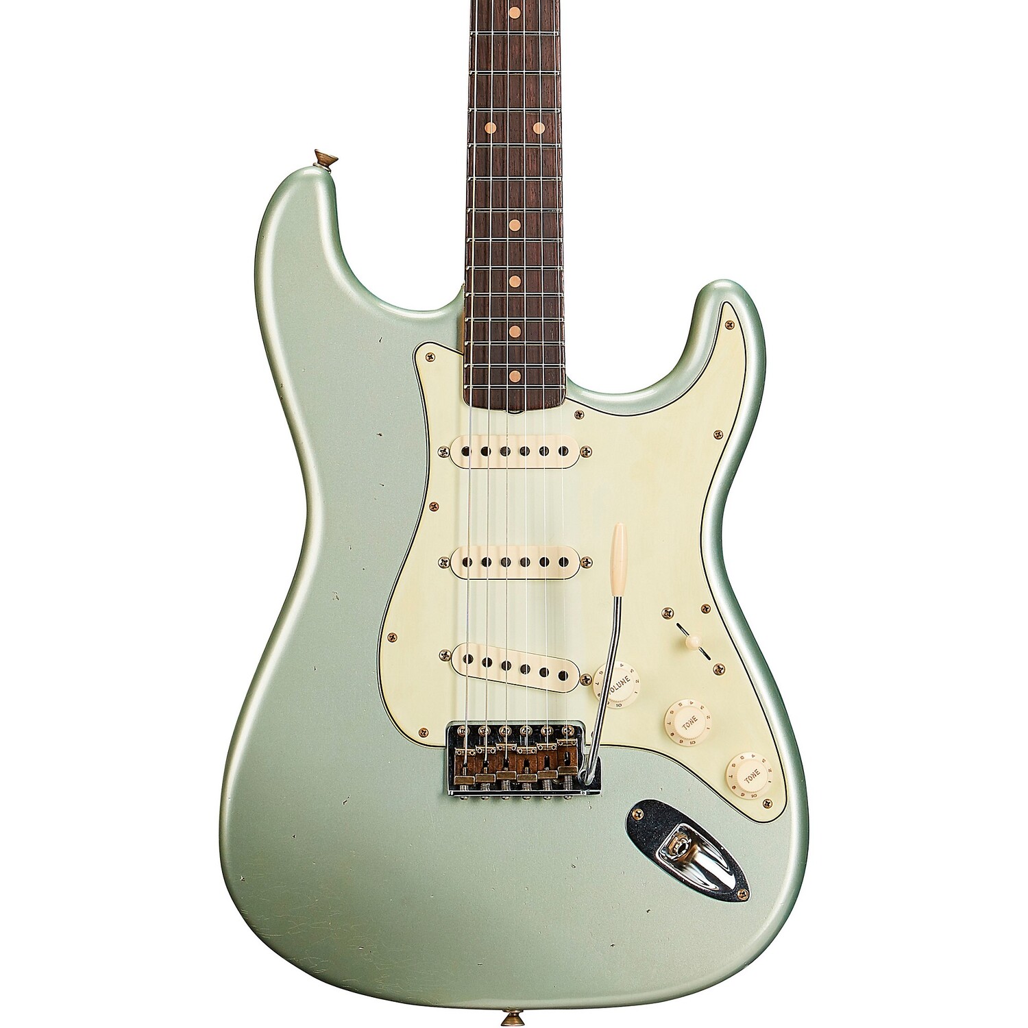 

Fender Custom Shop Limited Edition '59 Stratocaster Journeyman Relic Электрогитара Super Faded Aged Sage Green Metallic