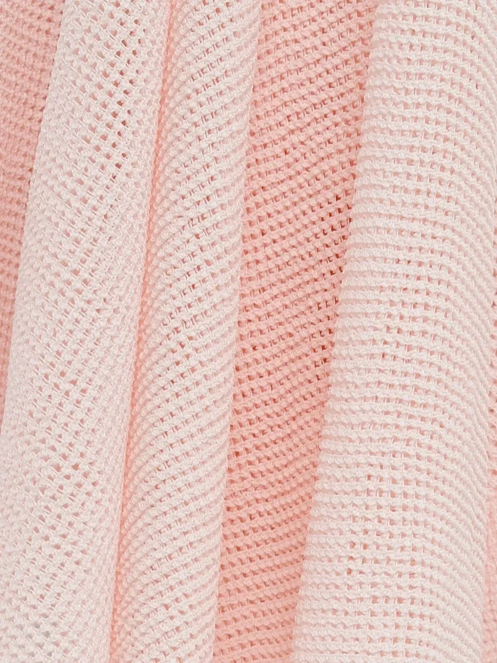 Юбка миди из ажурной вязки с асимметричным подолом Voile Jacquemus, розовый — фото 3