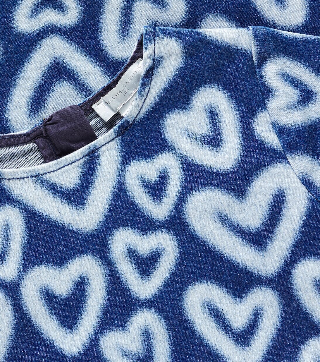 Джинсовое платье Stella McCartney Kids, Blue/White — фото 2