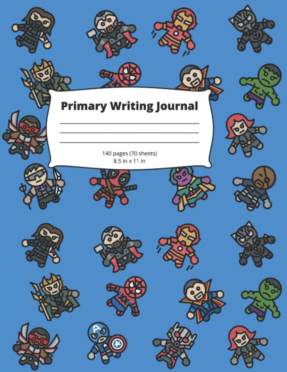 

Avenging Superheroes Primary Writing Book: Gifts for Superhero Fans (Independently published)