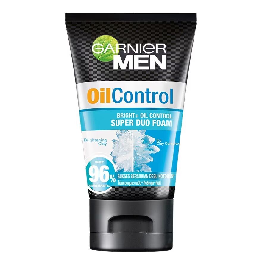 

Garnier Men Oil Control Bright + Пенка Oil Control Super Duo 100 мл, Blue