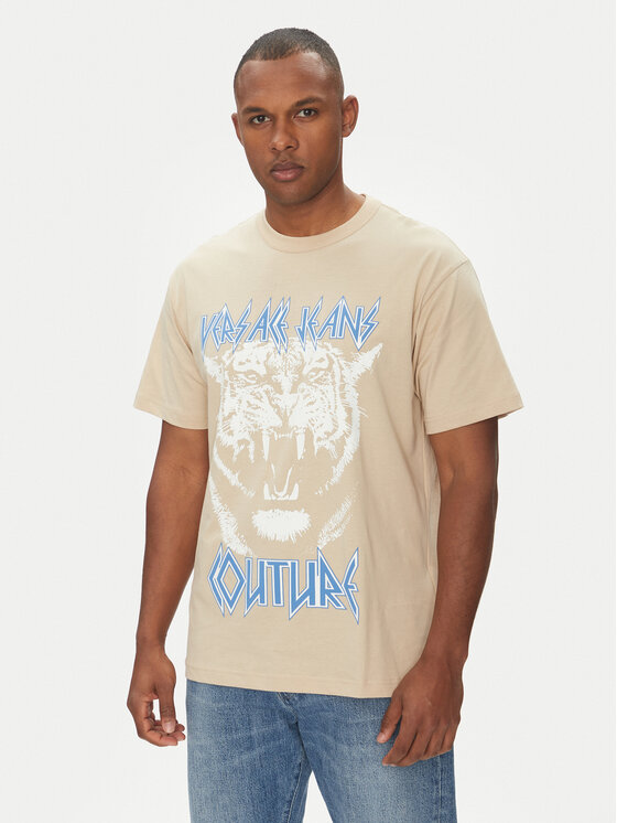 

Футболка обычного кроя 78GAHT06 Versace Jeans Couture, бежевый