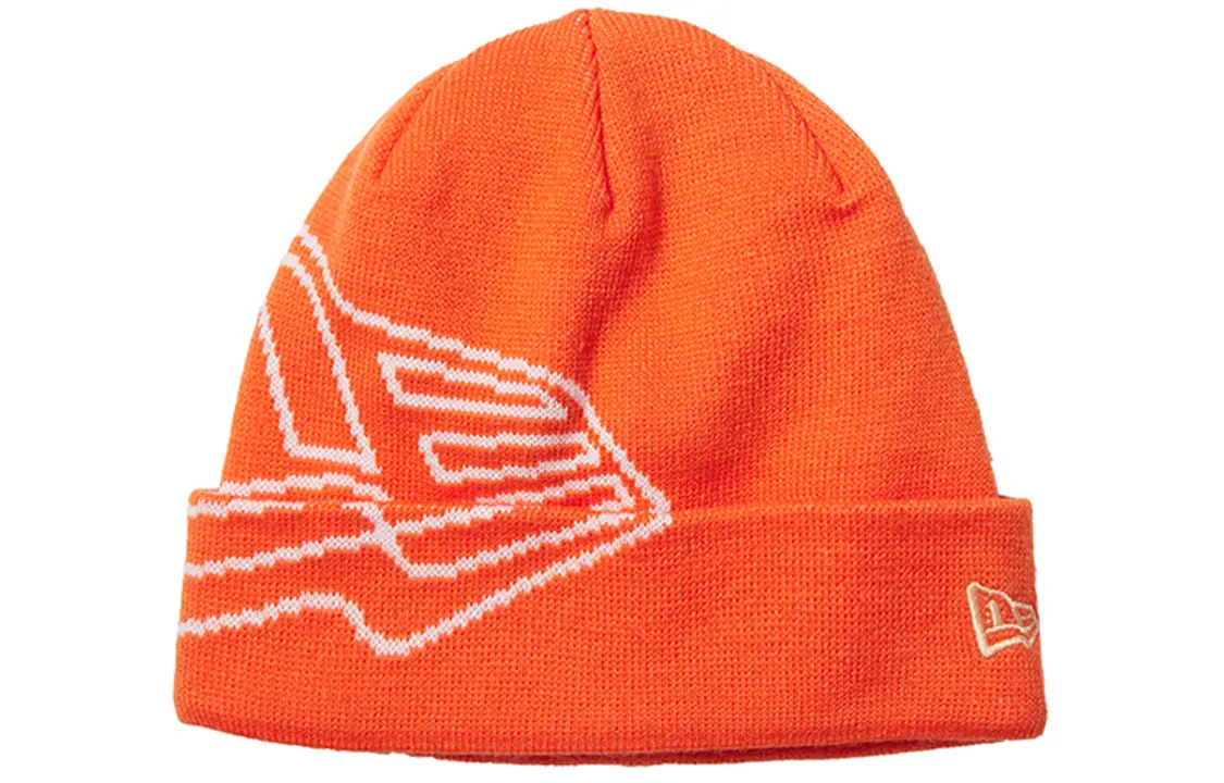 

New Era Оранжевая унисекс шапка бини, Orange