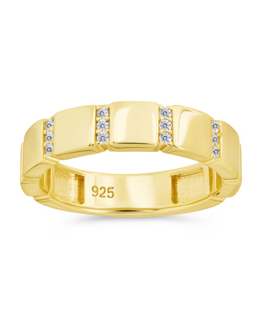 

Кольцо Брэдли с кубическим цирконием Sterling Forever, Gold