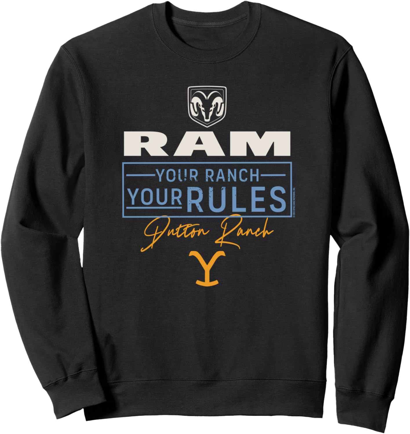 

Толстовка Yellowstone x Ram Trucks Your Ranch Your Rules Y Yellowstone, черный