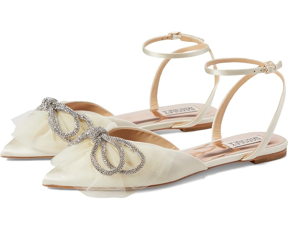 

Балетки Badgley Mischka Sabina, цвет Ivory Satin