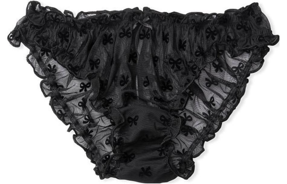 

Женские трусы Victoria's Secret, цвет Black bow print