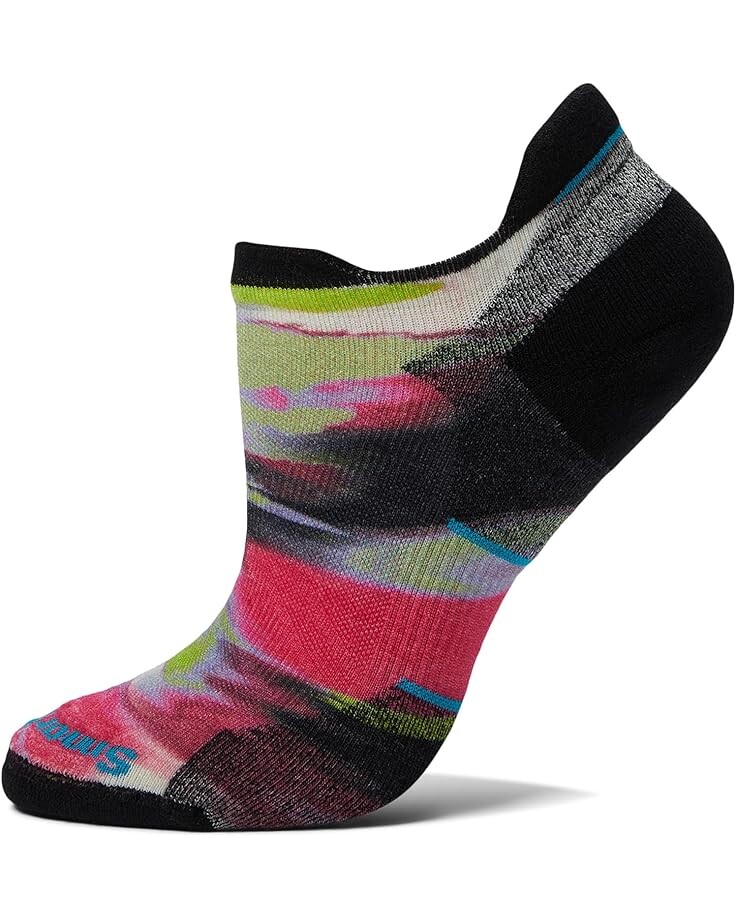 

Носки Smartwool Run Targeted Cushion Brushed Print Low Ankle Socks, цвет Power Pink