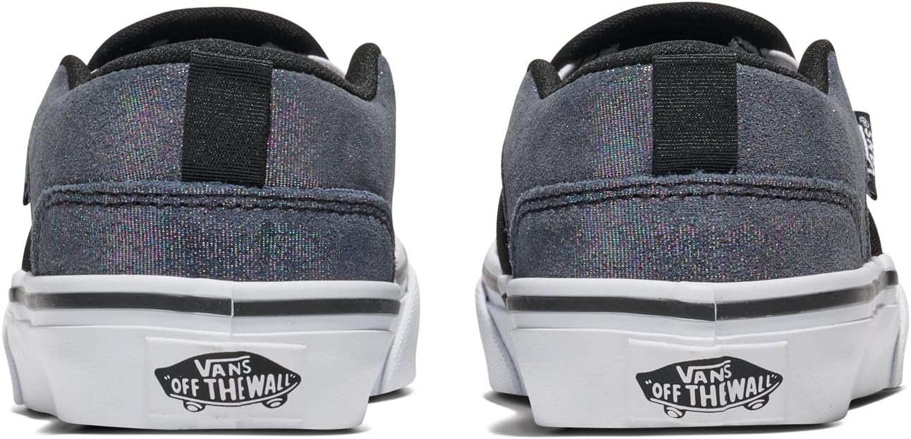 Кеды Vans Asher без шнурков для детей и подростков, черный — фото 3