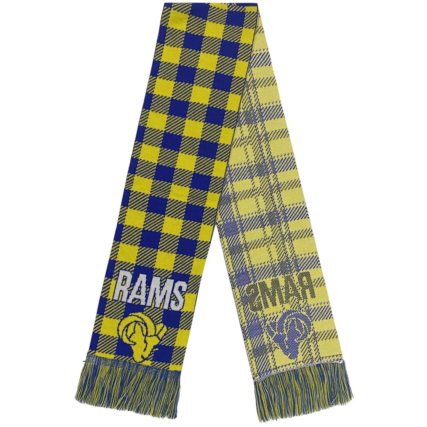 

FOCO Los Angeles Rams Клетчатый шарф с цветными блоками
