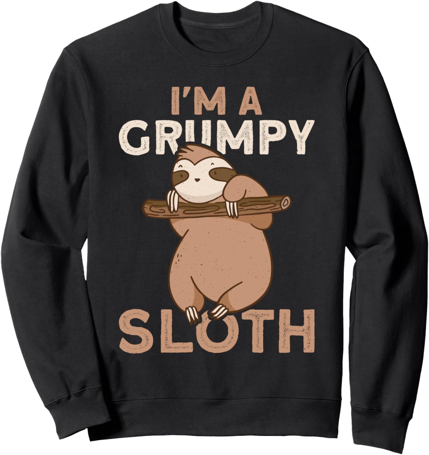

Толстовка «Я - сварливый ленивец» для подростков и детей Sloth Designs For Sloth Animal Lovers, черный