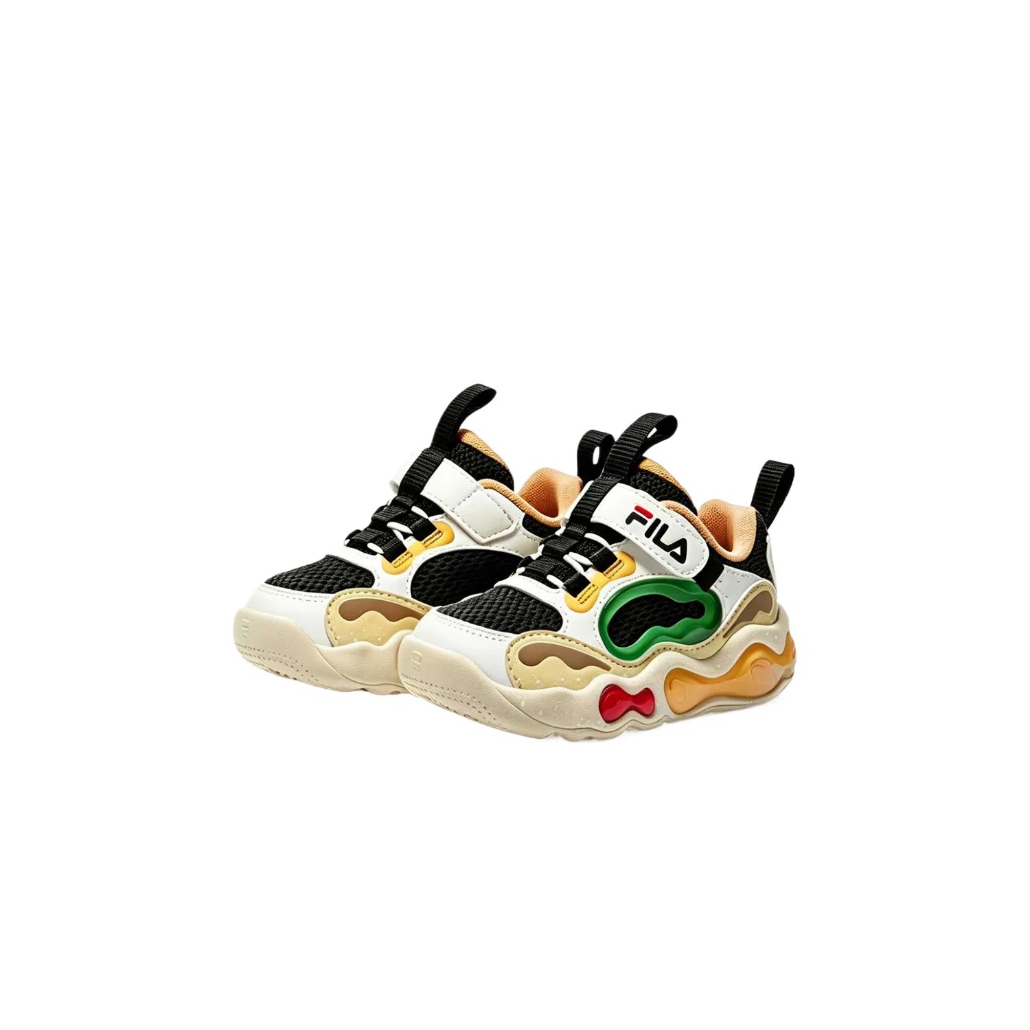Кроссовки для малышей Heritage FHT FILA KIDS Черные/Молочно-белые — фото 4