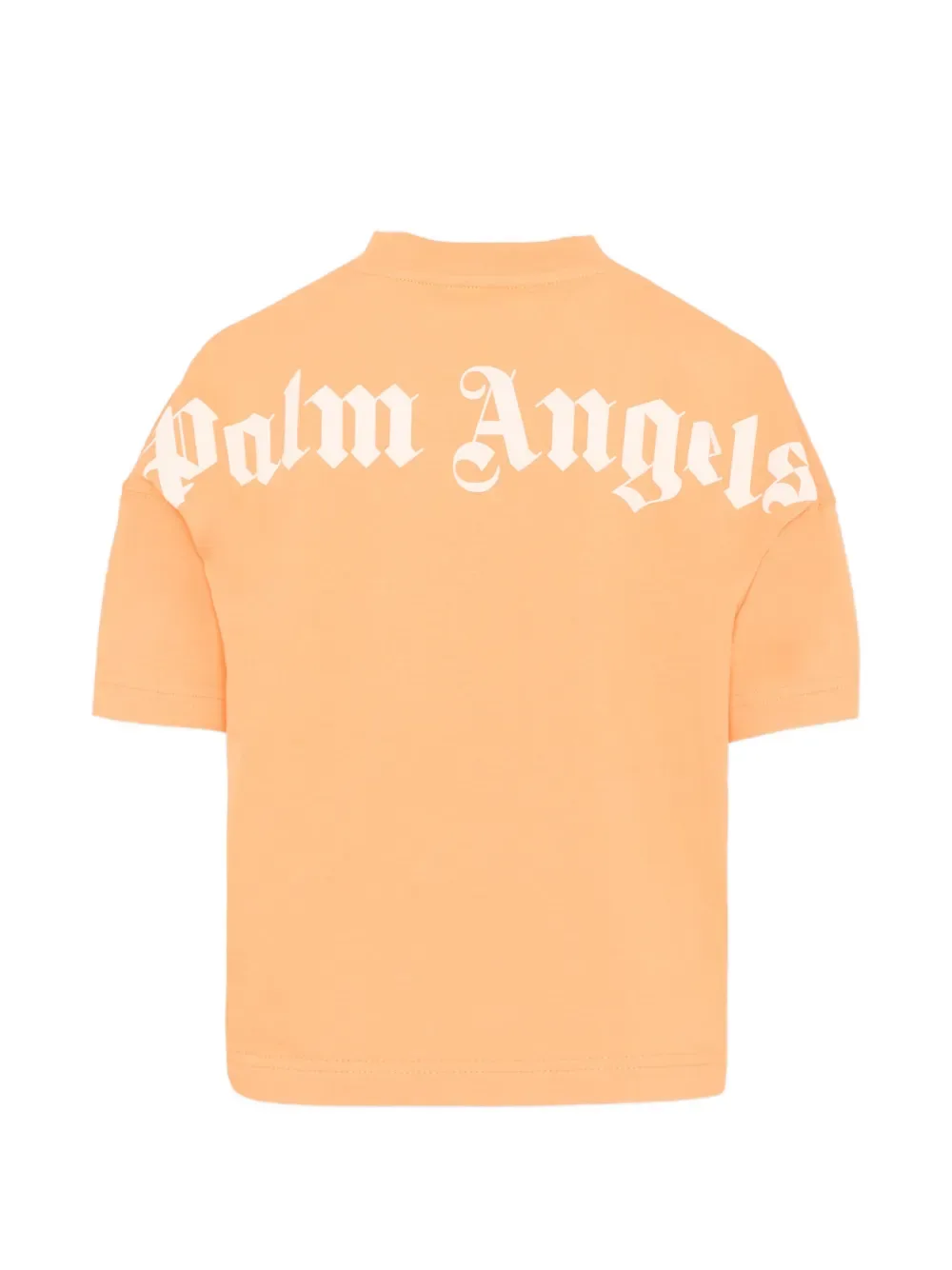 Футболка с короткими рукавами и принтом логотипа Palm Angels Kids, оранжевый — фото 2