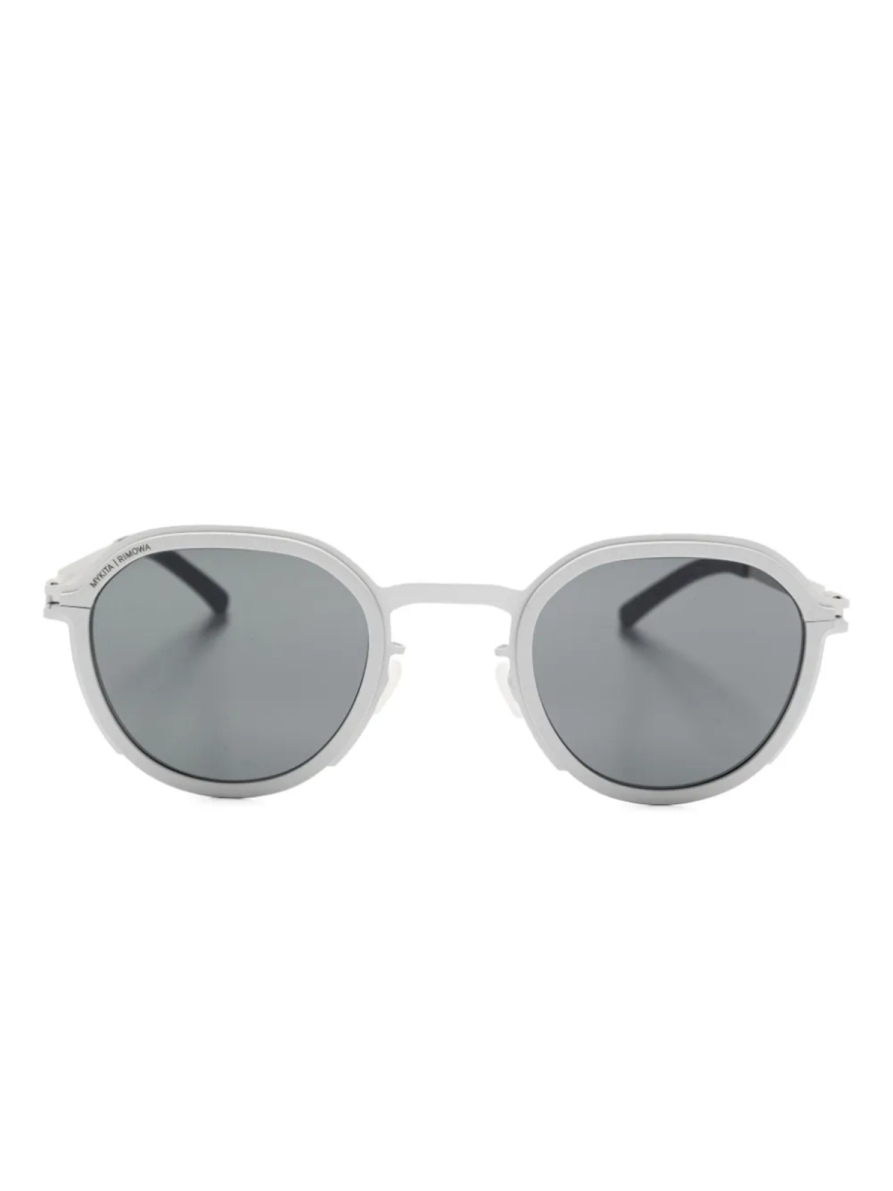 

Солнцезащитные очки Mykita x Rimowa в круглой металлической оправе, серый