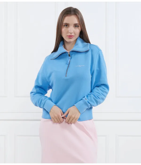 Толстовка с логотипом reg mini corp 1985 года, застежка-молния на 1/2 дюйма Regular fit Tommy Hilfiger, синий — фото 3