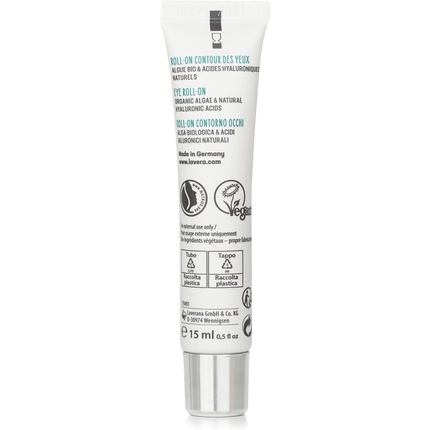Hydro Refresh Eye Roll-On Organic Algae and Natural Hyaluronic Acids Натуральная косметика Сертифицировано для веганов 15 мл Lavera — фото 3
