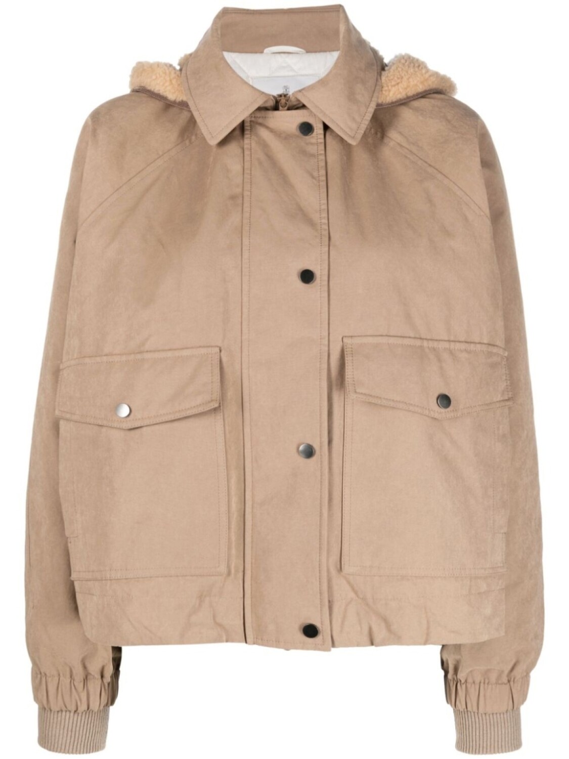 

Brunello Cucinelli пуховик с капюшоном