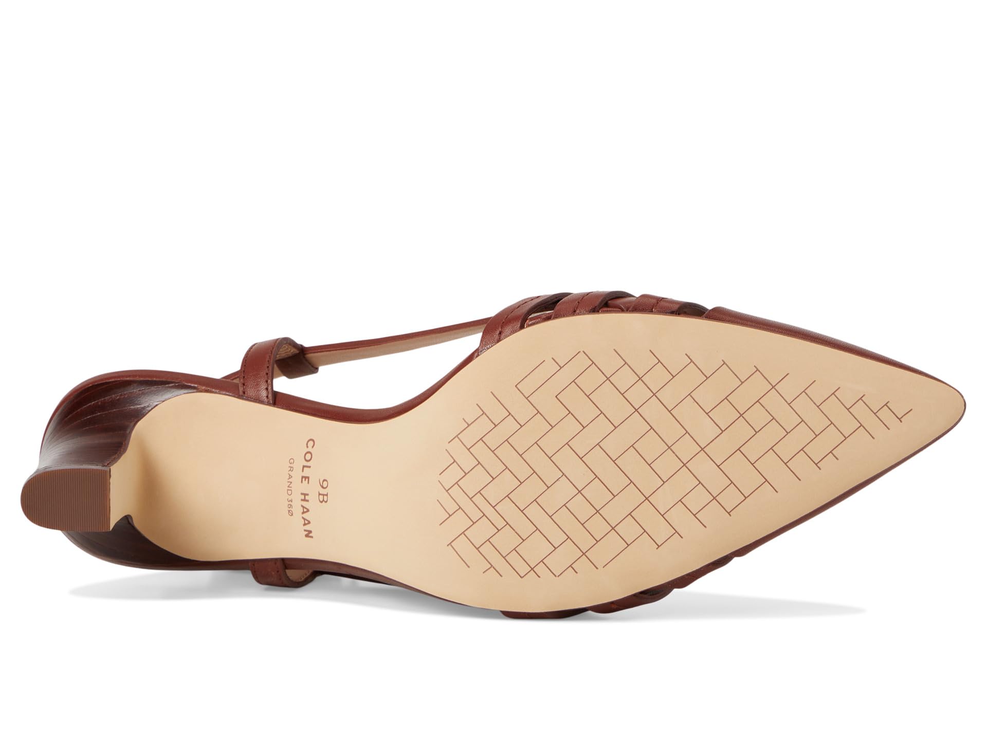 Туфли Cole Haan Mylah Huarache Slingback Pumps, Dark Cuoio Leather — фото 3