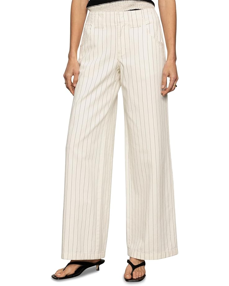 

Брюки Sanctuary Arden Wide Leg, цвет Bleached White Pinstripe
