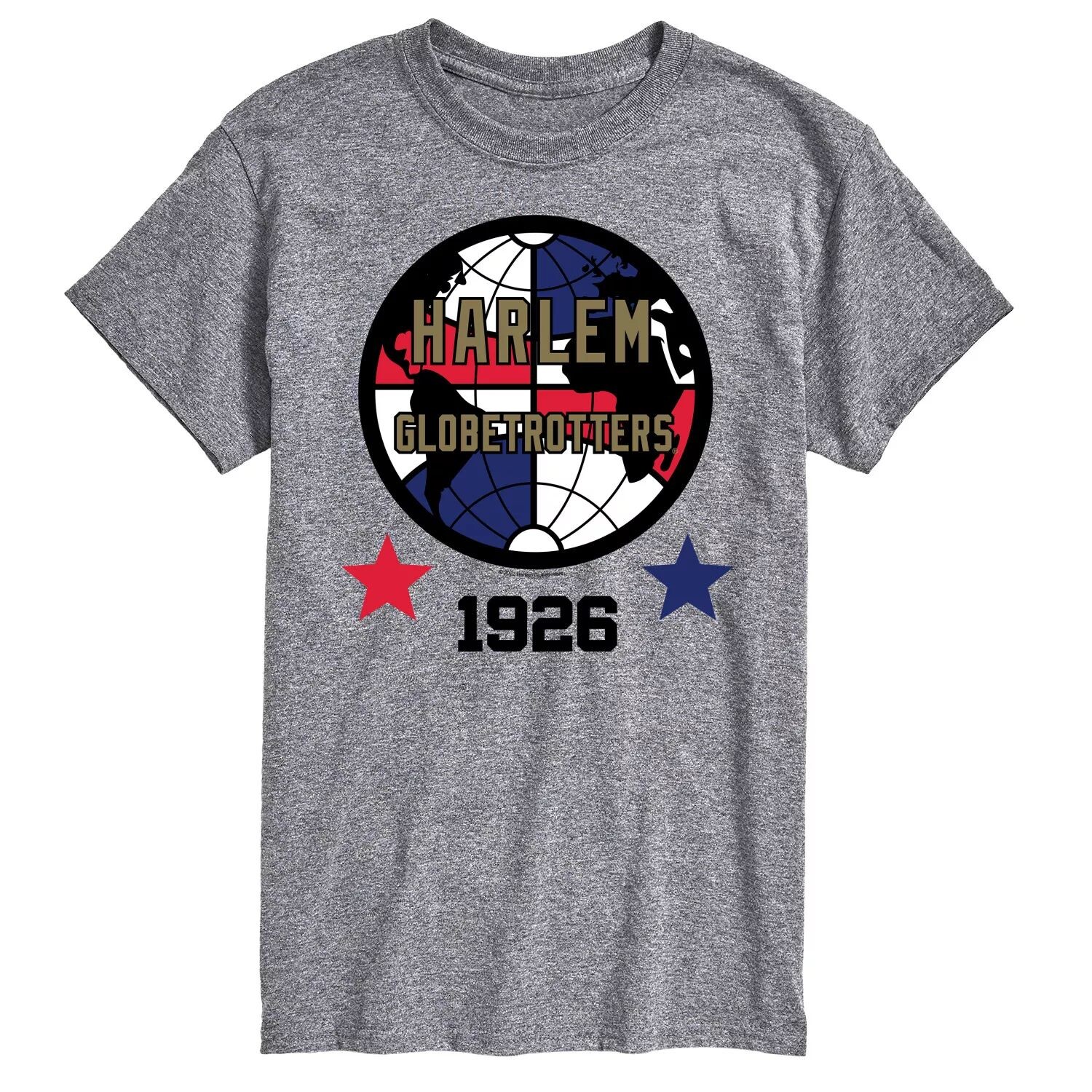 

Футболка Big & Tall Harlem Globetrotter с логотипом 1926 года Licensed Character, серый