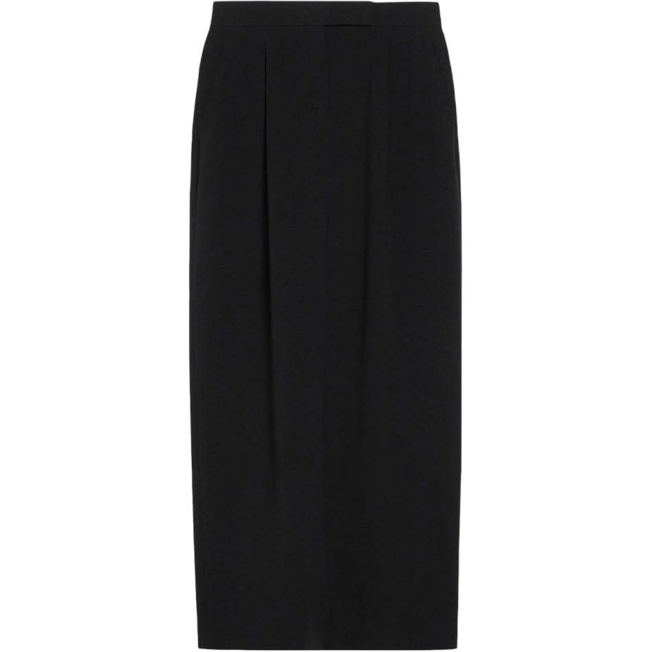 

Макс Мара Юбка миди плиссированная с разрезом сзади MaxMara Studio, черный