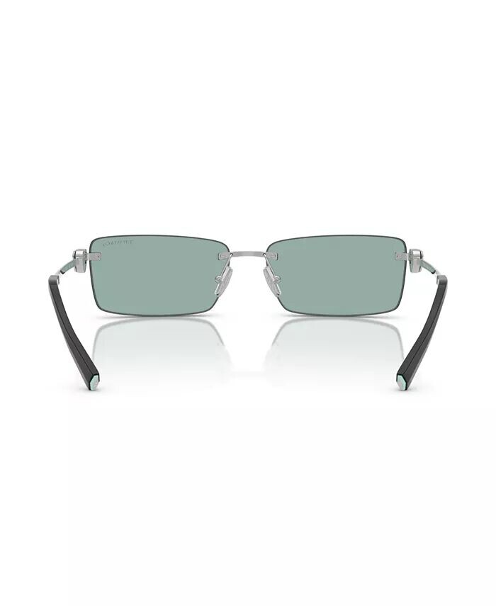 Мужские и женские солнцезащитные очки TF3108B Tiffany & Co., серебро — фото 4