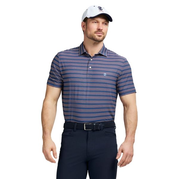 

Мужская поло для гольфа SwingFlex Elite с коротким рукавом Izod, цвет med blue stripe