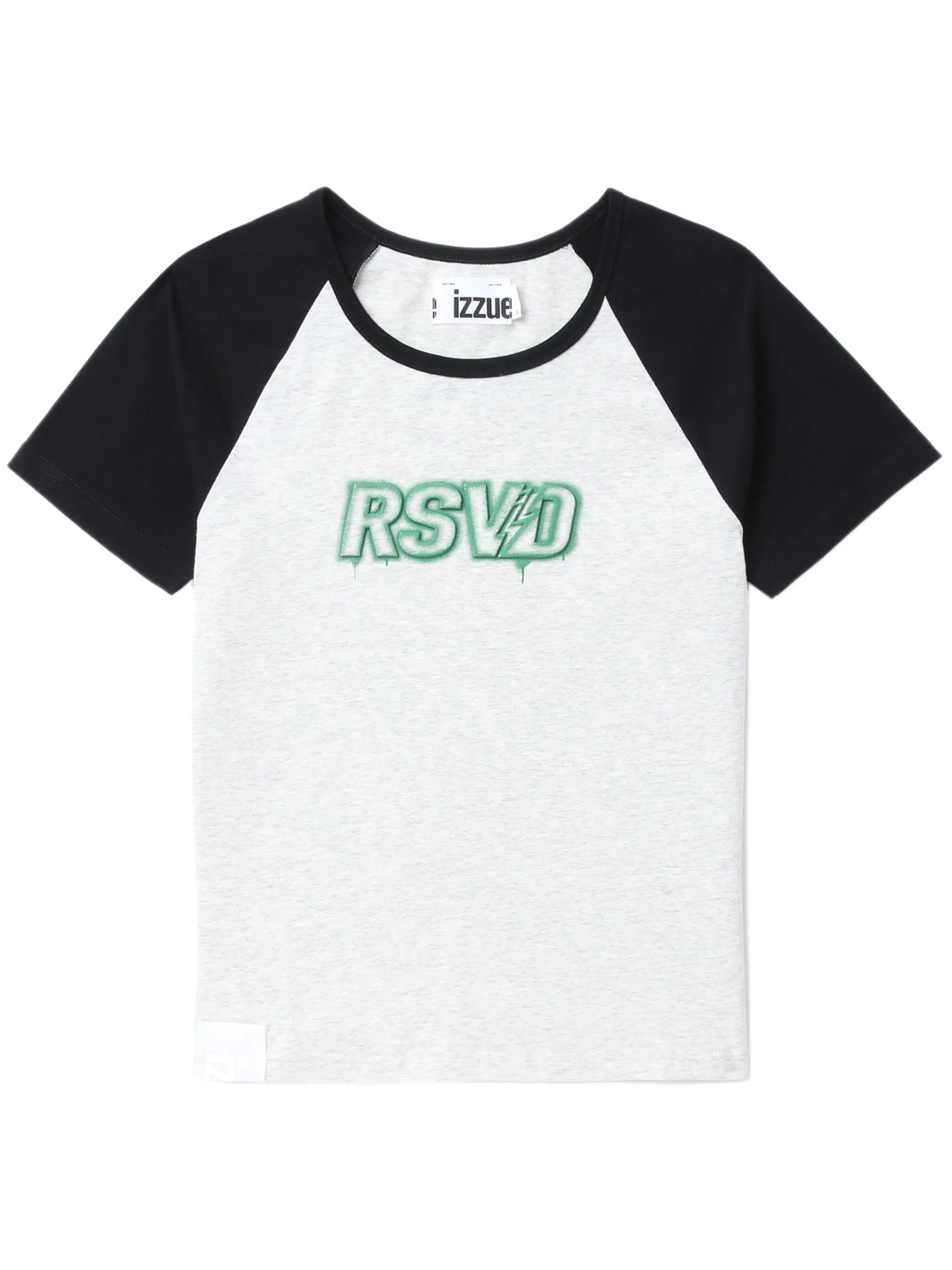 

Футболка в стиле колор-блок с логотипом Izzue, белый