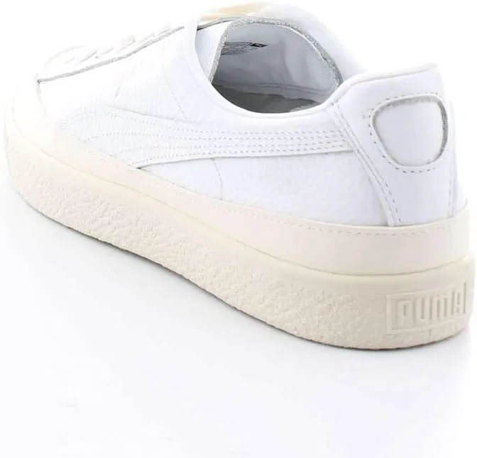 Кроссовки PUMA Clyde Rubber Toe LTHR White/White — фото 2
