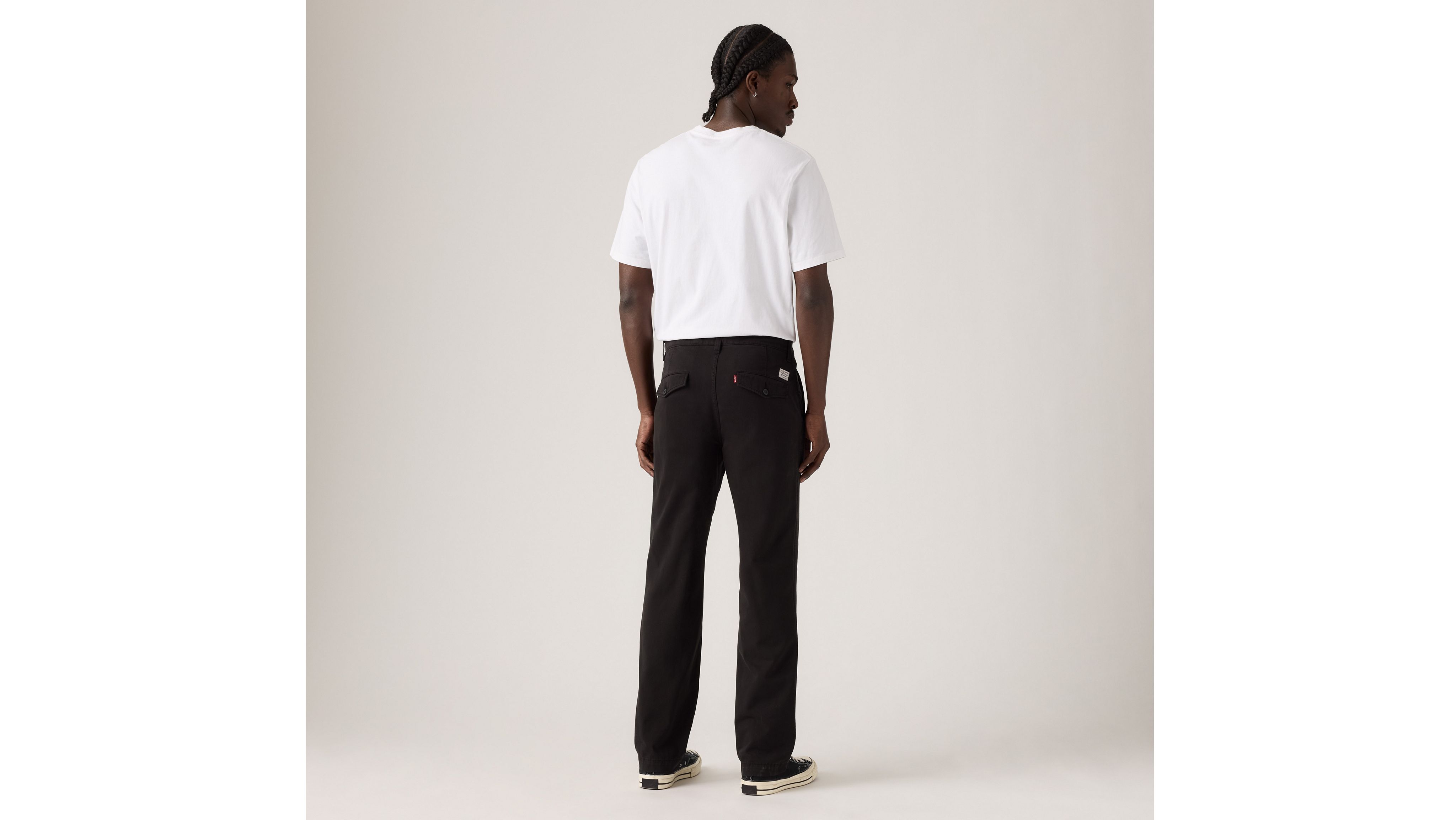 Мужские брюки Xx Chino Authentic свободного кроя Levi's, Meteorite - Black — фото 3