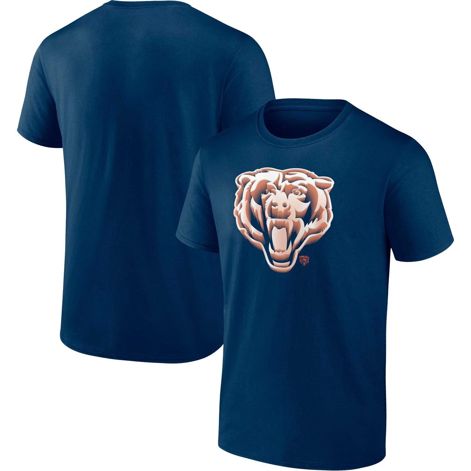 

Мужская темно-синяя футболка с логотипом Chicago Bears Chrome Dimension Fanatics, Синий, Мужская темно-синяя футболка с логотипом Chicago Bears Chrome Dimension Fanatics