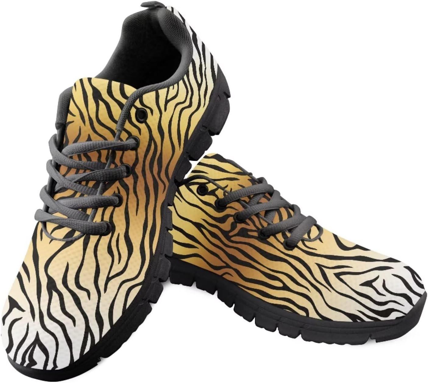 

Женские слипоны кроссовки для ходьбы, тенниса и бега, весенне-летние цветочные кроссовки, легкие Getelinseng, Zebra Stripe