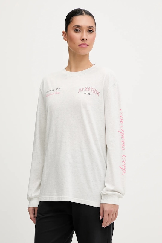 

Хлопковый лонгслив P.E Nation, серый