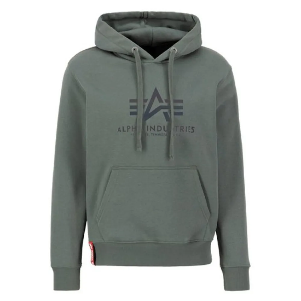 

Худи Alpha Industries Basic Rainbow Ref Print, зеленый