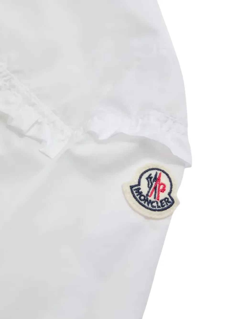 Куртка Hiti на молнии с оборками Moncler Enfant, белый — фото 4
