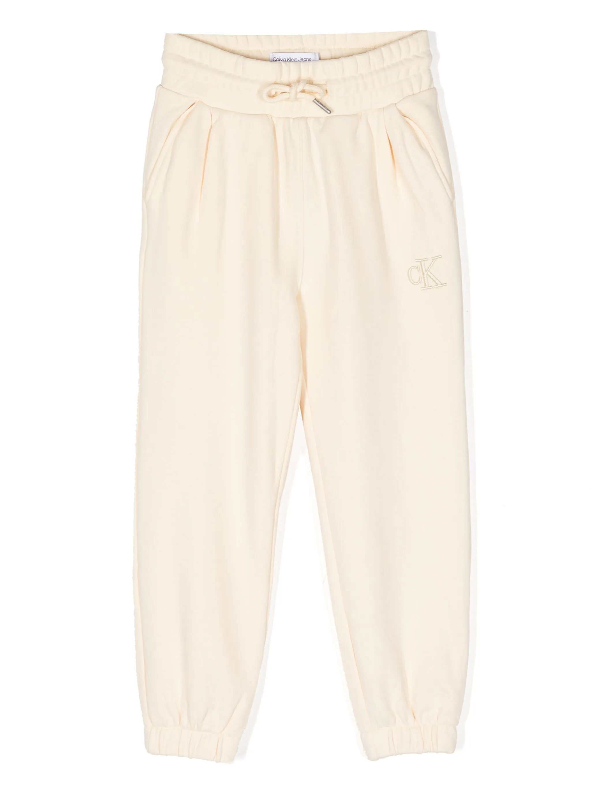 

Спортивные брюки с вышитым логотипом Calvin Klein Kids, желтый