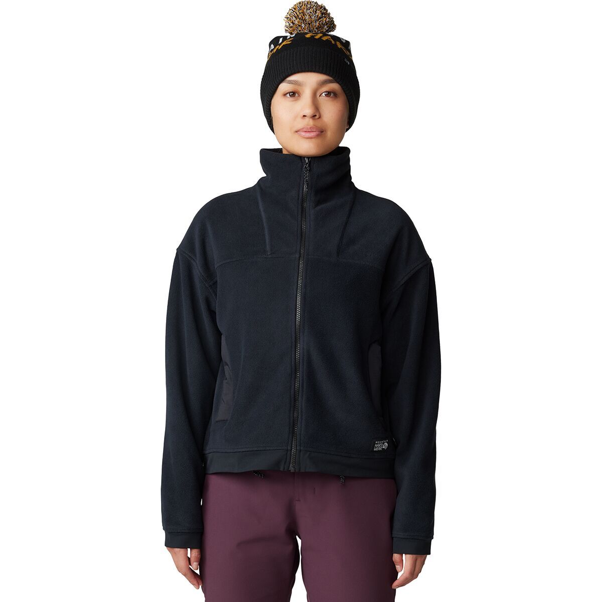 

Пуховая флисовая куртка на молнии Mountain Hardwear, черный