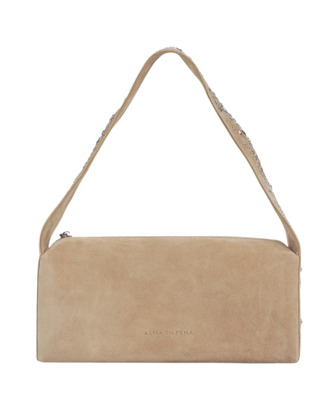 

Сумка с заклепками Alma En Pena, бежевый