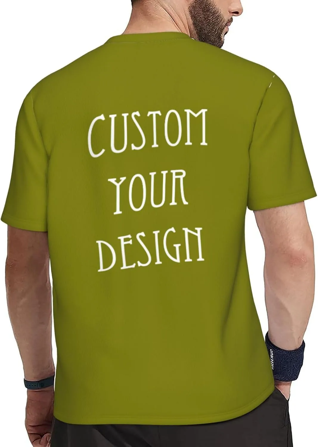 Футболка Custom для мужчин с принтом на все стороны — фото 4
