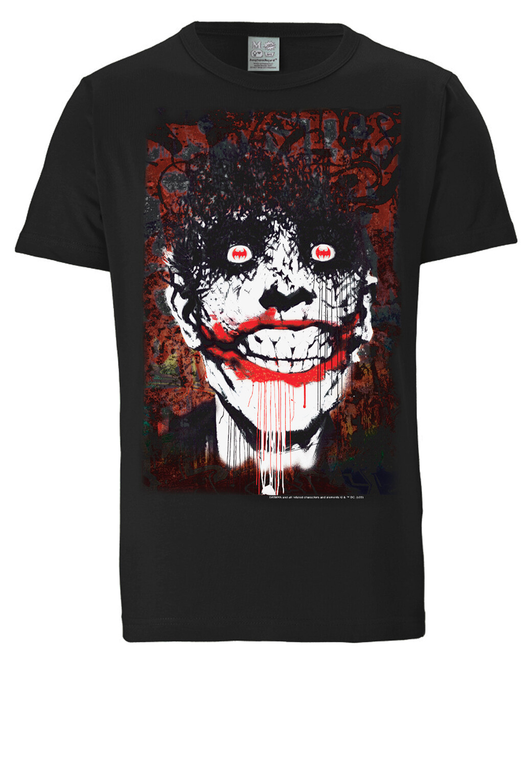 

Футболка Logoshirt Batman Joker Bats Graffiti, черный