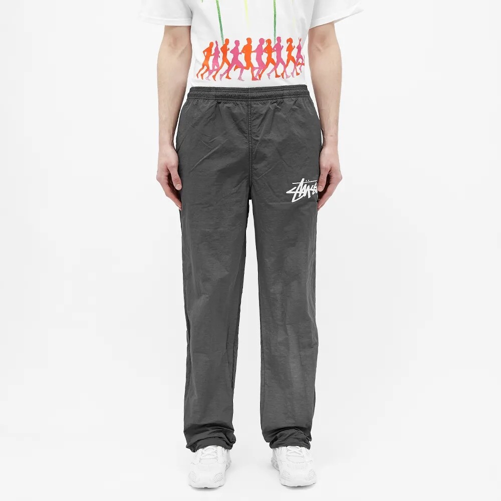 Трикотажные спортивные штаны унисекс Stussy, цвет Black — фото 3